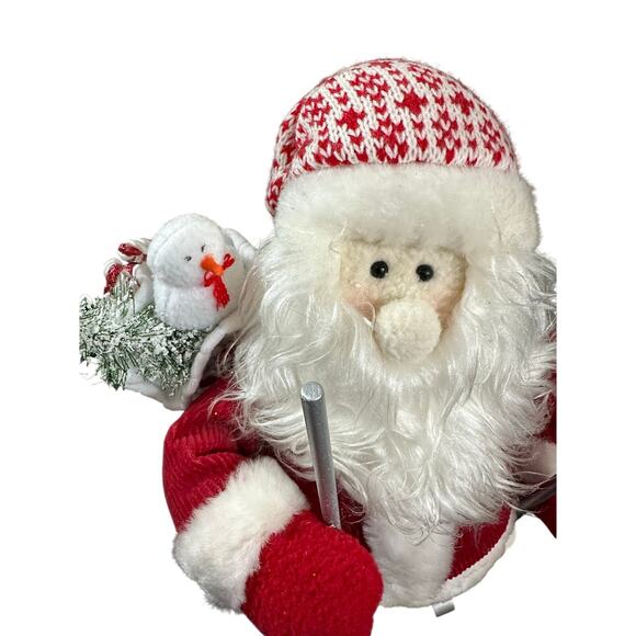 Fabric 13" Skating Santa for Costco - Picture 5 of 13